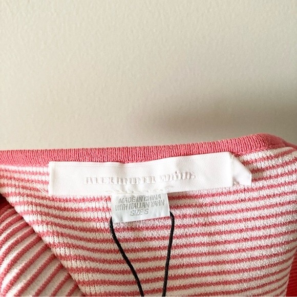 NWT‎ Alexander Wang Optical Stripe Ribbed Jersey dress S - Picture 5 of 8